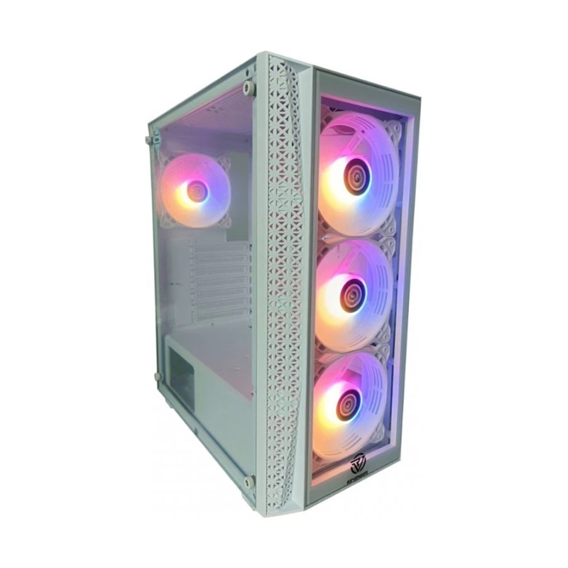 Revenger SHOCKWAVE RGB White Mid Tower ATX Gaming PC Case